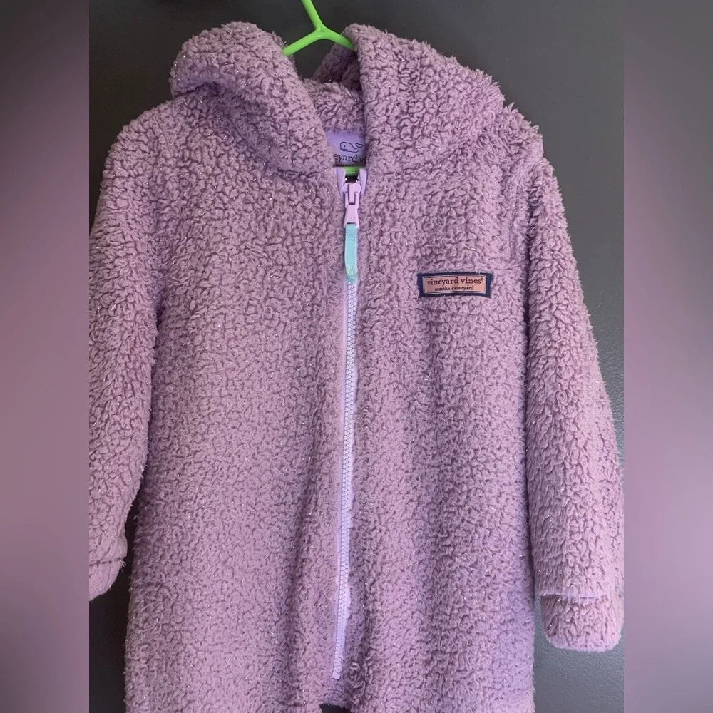Vineyard Vines Cozy Kids One Piece in Lavender size 12-18m
